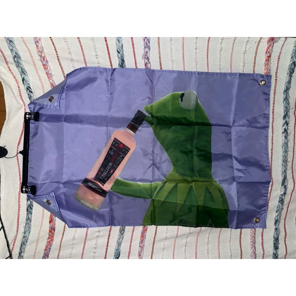 Kermit The Frog With Vodka - Tapestry for Bedroom, Tapestries Wall Hang 35x23.5"